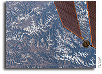 Mountains In Sichuan Seen From Orbit
